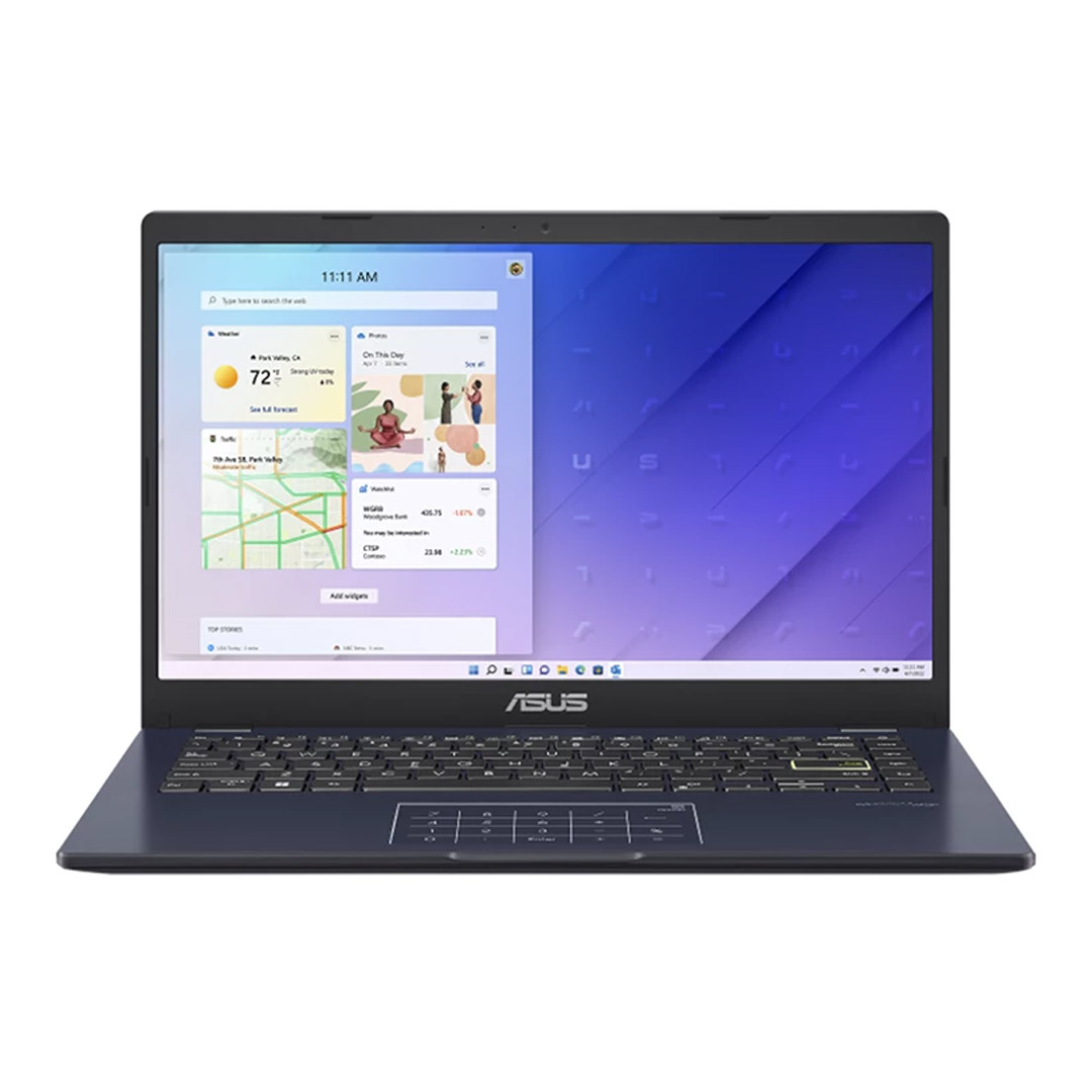 لپ تاپ ایسوس 14 اینچی مدل Vivobook Go 14 E410KA Pentium N4500 4GB 64GB 256GB UHD نمای ۲